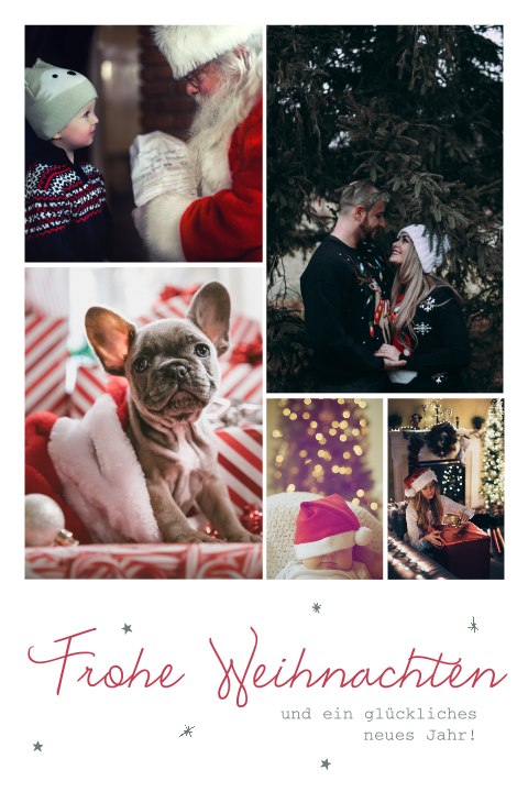 Weihnachtsmomente mit vielen Fotos und Pastellfarben