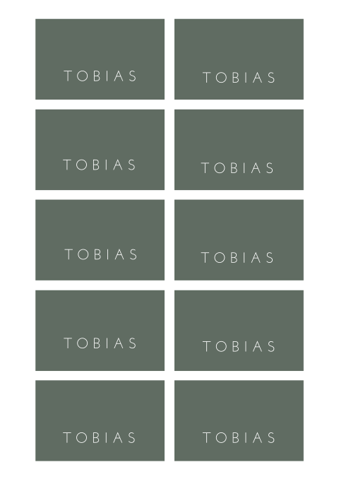 Namenskarten mit elegantem Hintergrund