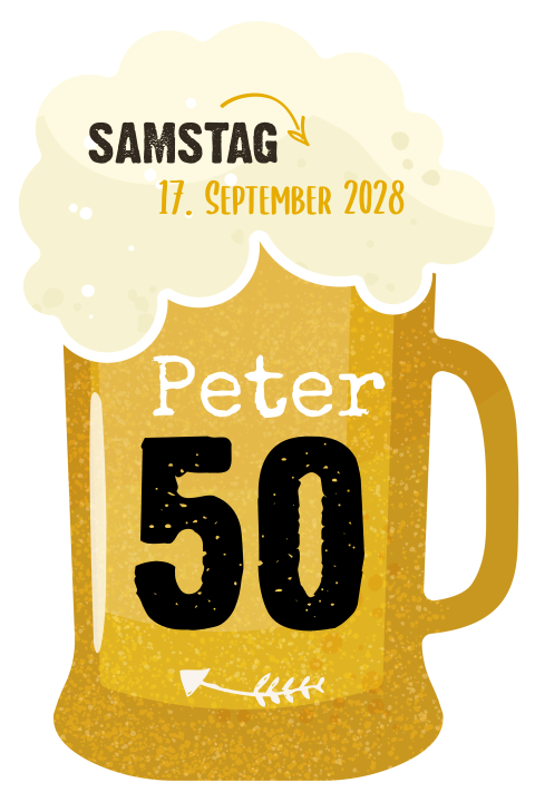 Geburtstagseinladung Bier zum 50 Geburtstag