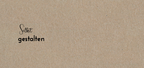  Einfache Panorama-Geburtskarte - Echtes Kraftpapier