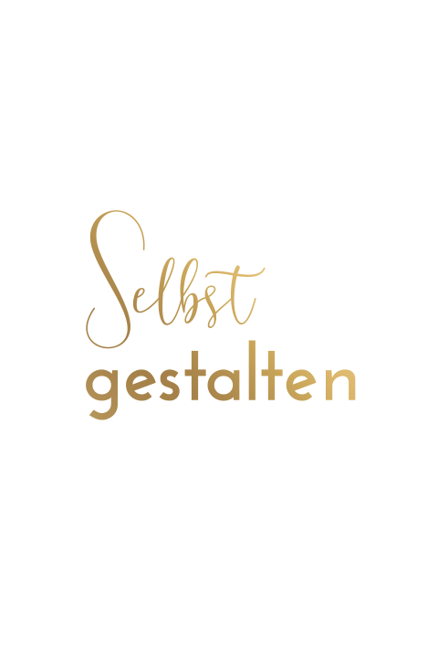 Foliendruck doppelseitig - Geburtskarte einfach Hochformat