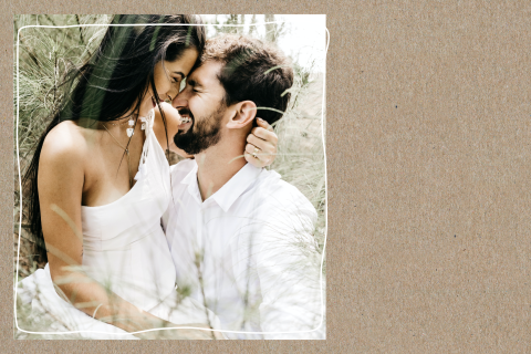 Kraftlook Dankeskarte mit 1 Foto