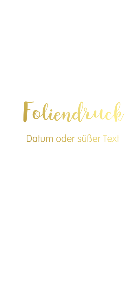 Alle seiten Foliendruck - karte doppelt längliches Hochformat