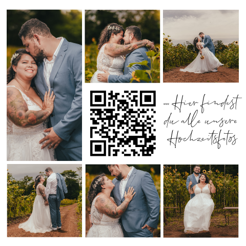 Qr-Karte Dankeskarte Hochzeit