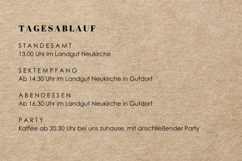 Einleger mit Hintergrund in Kraft-Optik