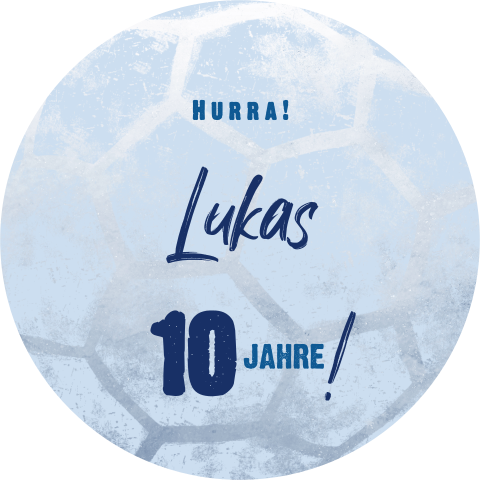 Coole Fußball Geburtstagseinladung zum 10.Geburtstag