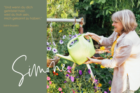 Danksagung Trauerkarte mit persönliches Foto und Gedicht