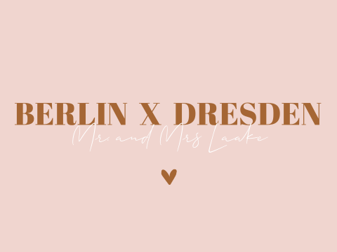 Hochzeitsposter in Terracotta-Farben