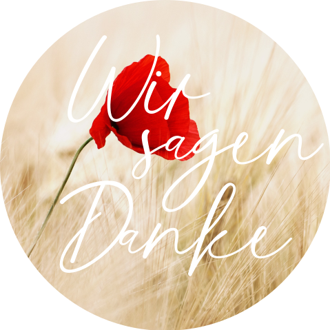 Aufkleber Trauer mit Mohn