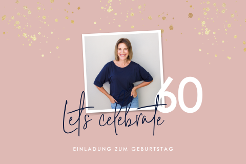 Moderne Einladung zum 60sten Geburtstag