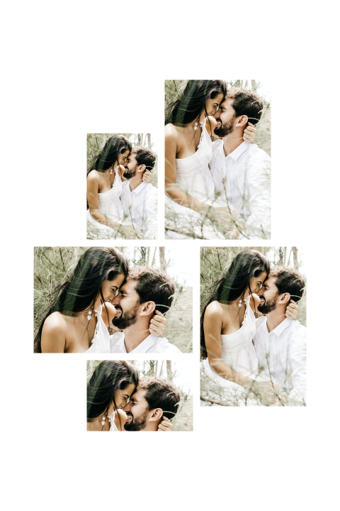 Hochformat Dankeskarte selbst gestalten 5 Fotos