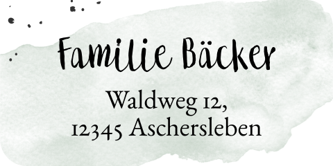 Absenderaufkleber mit Wegweiser 50 x 25 mm 14 Stück
