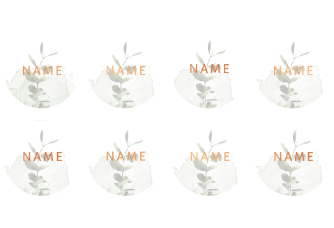 Runde Namenskarten mit Zweigen 8 Stück Ø 10cm, 26,95 € pro Set
