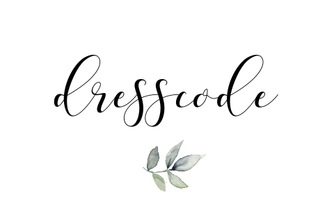 Dresscode Karte mit losem Blatt