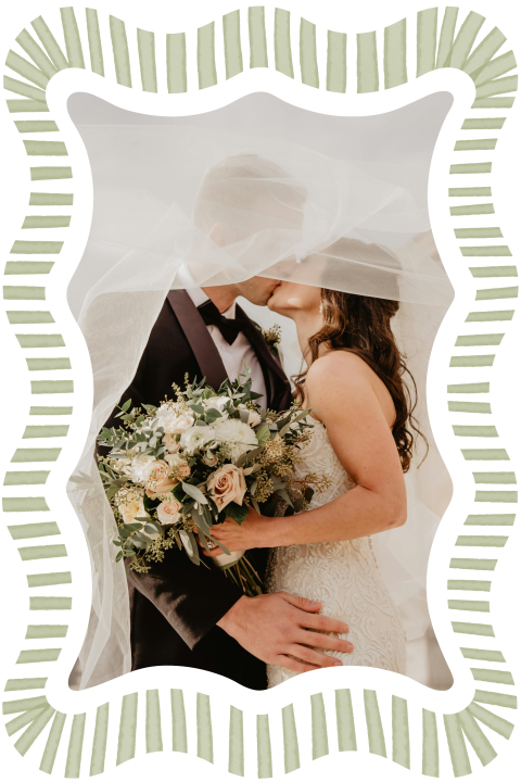 Dankeskarte Hochzeit im mediterranen Look mit Zitrone