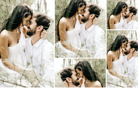 Dankeskarte Hochzeit mit 5 Fotos Eigenes Design