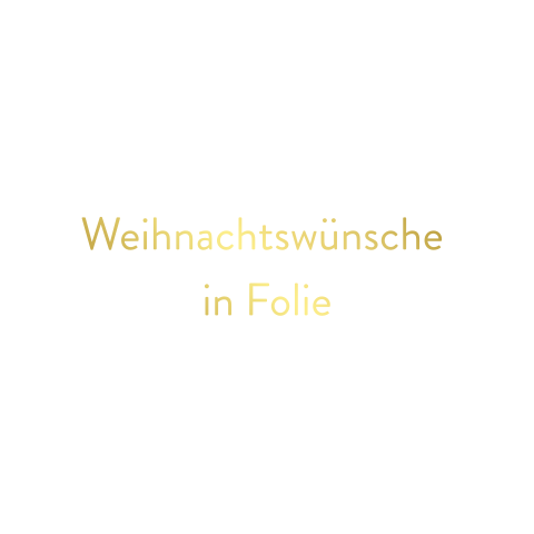 Foliendruck - Weihnachtskarte quadratisch einseitig selbst gestalten