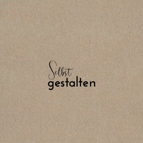 Kraft-Look Dankeskarte zur Einschulung, doppelt quadratisch