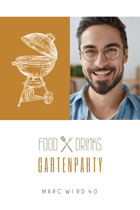 Einladung zur Gartenparty 40. Geburtstag