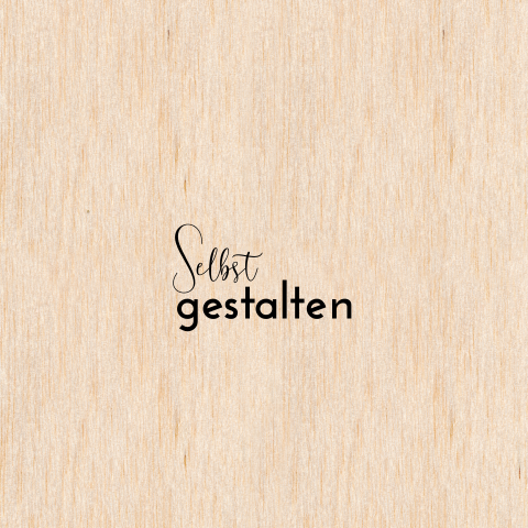 Echtes Holz Danksagung zur Einschulung, selbst gestalten quadratisch