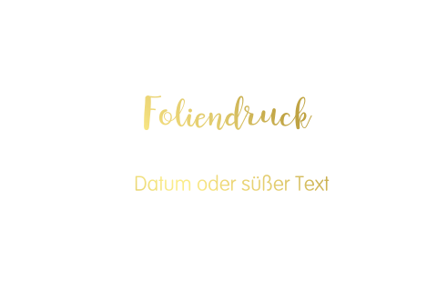 Foliendruck - Doppelte karte Querformat Falz links