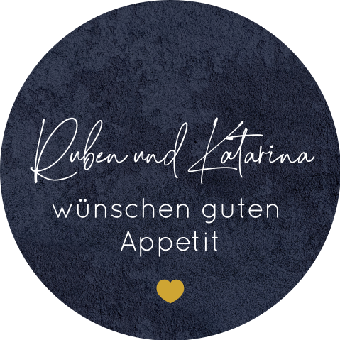 Dinner-Aufkleber Blau