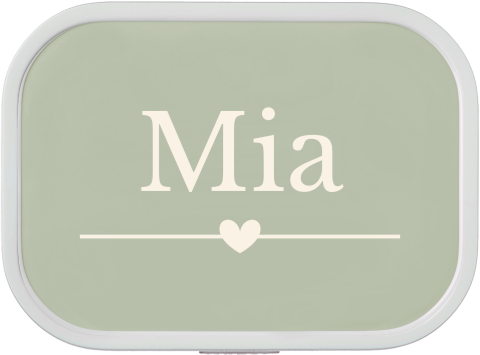 Personalisierte Mepal Lunchbox Campus mit Herz und Namen