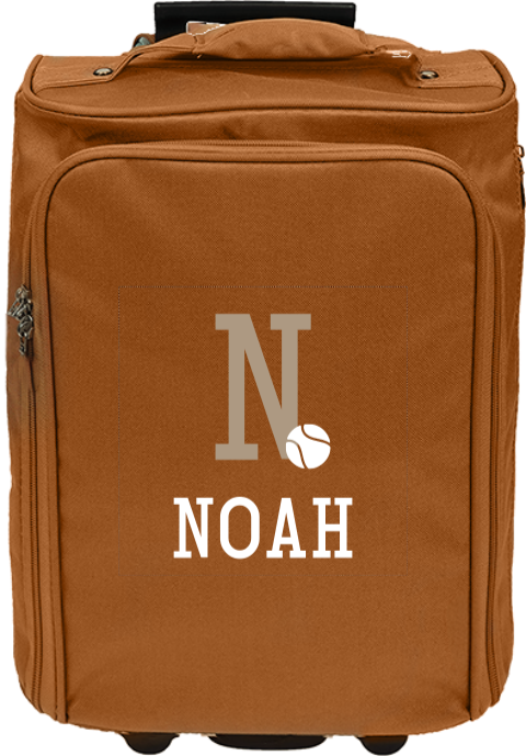 Personalisierter Trolley mit Initiale, Basketball und Namen