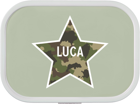 Brotdose personalisierte mit Stern-Motiv