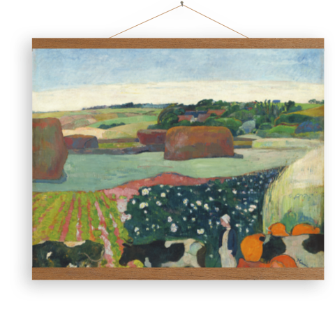 Leinwandposter Heuhaufen in der Bretagne Paul Gauguin