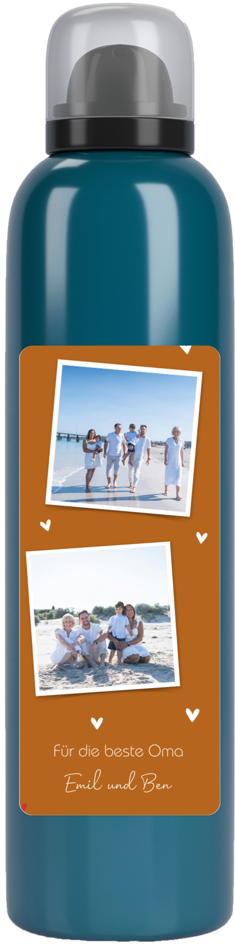 Duschgel mit eigenem Foto und Nachricht als Geschenk für Oma