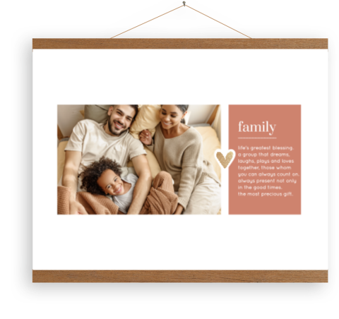 Leinwandposter mit Foto Family