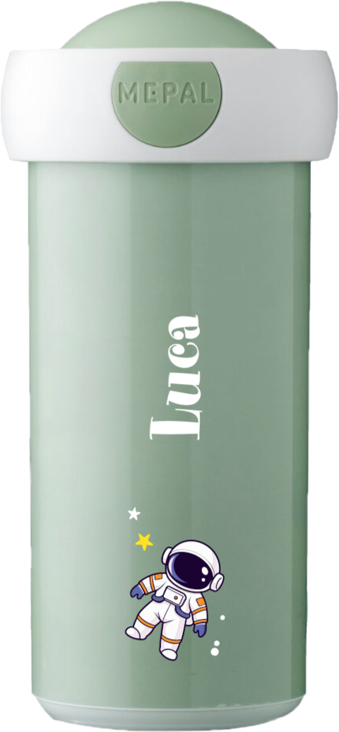 Mepal Campus Trinkflasche mit Name und Astronaut