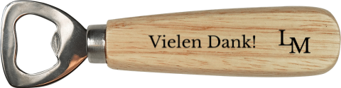 Gastgeschenk Hochzeit Flaschenöffner "Herzverbundenheit"