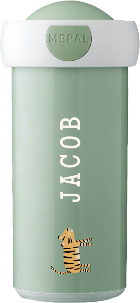 Mepal Campus Trinkflasche mit Tiger und Namen