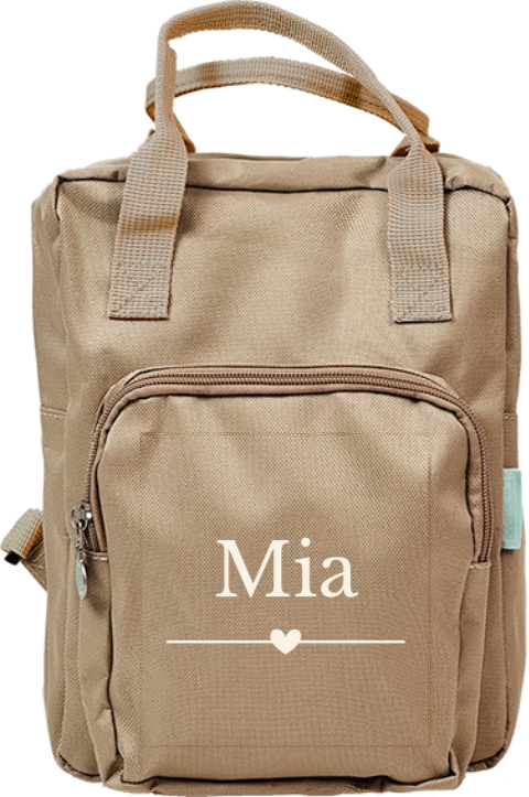 Rucksack Classic mit Herz und Namen