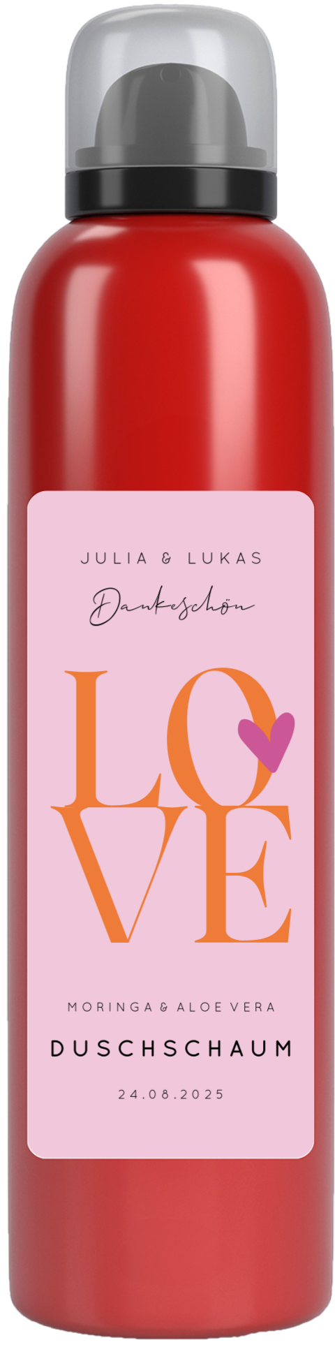 Gastgeschenk Hochzeit Duschgel "Colourblocking Love"