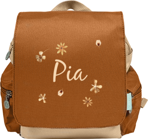 Rucksack mit Blumen