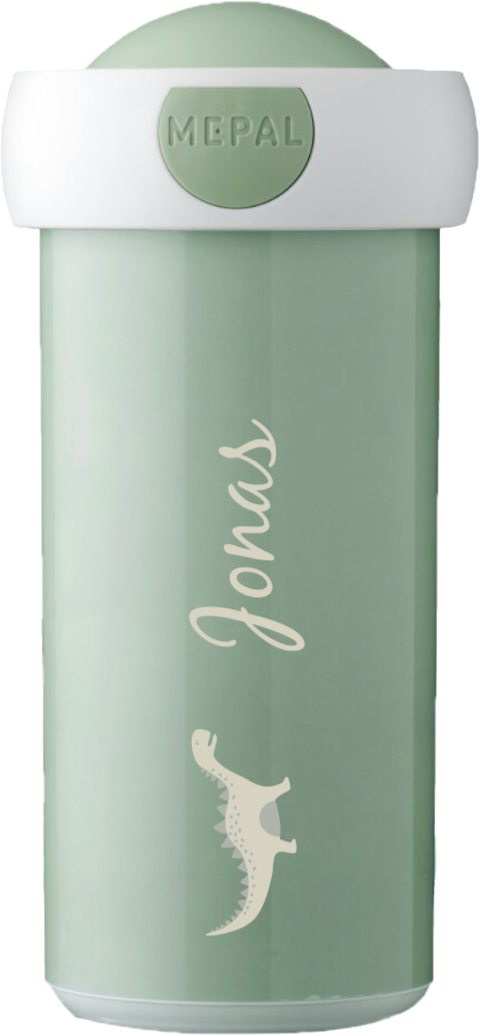 Mepal Campus Trinkflasche mit Dino und Namen