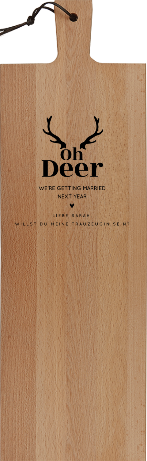 Personalisierbares Schneidebrett Weihnachten mit Gravur