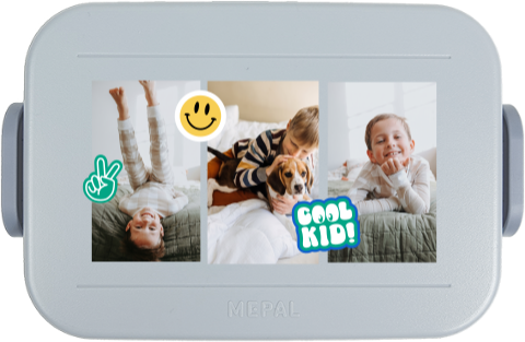 Mepal To Go Brotdose mit Fotos und Aufklebern