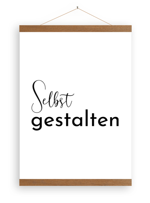 Leinwandposter mit Holzlatten selbst gestalten