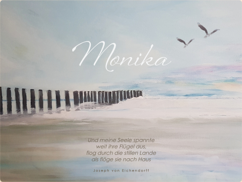 Erinnerungskiste Meerblick – mit Zitat & Namen gestalten