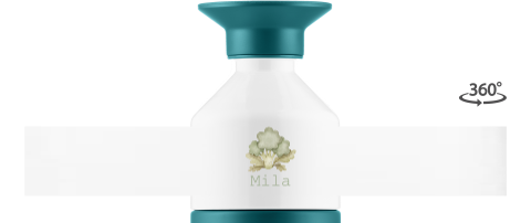 Dopper thermosflasche mit brokkoli und namen