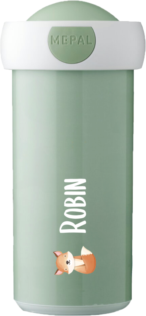 Personalisierte Mepal Campus Trinkflasche mit Namen und Füchschen