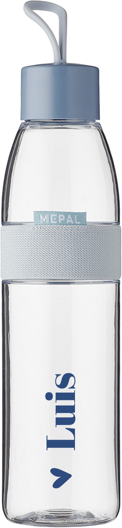 Schlichte Mepal Wasserflasche mit Namen und Herz