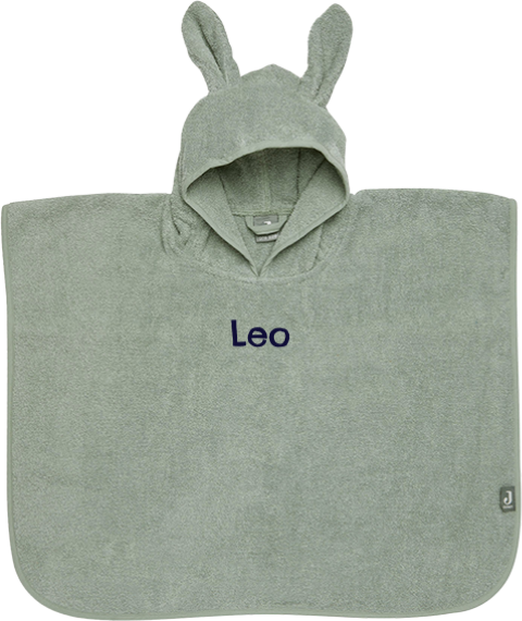 Jollein Badeponcho mit Öhrchen und gesticktem Namen