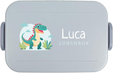 Mepal To Go Brotdose mit Namen und Dino