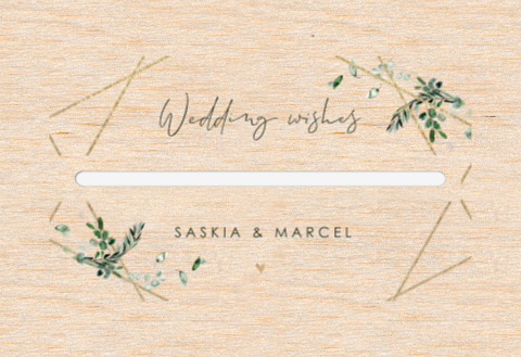  Kartenbox Hochzeit mit Eukalyptuszweigen