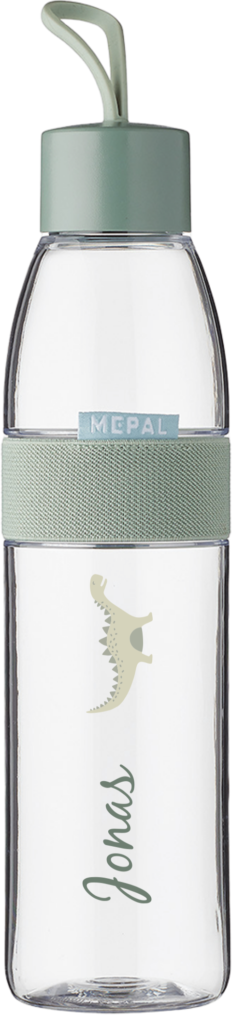 Mepal Trinkflasche mit Name und Dino-Motiv